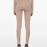 Leggings arricciati con vita alta in rosa Adidas by Stella Mc Mcartney - donna 
