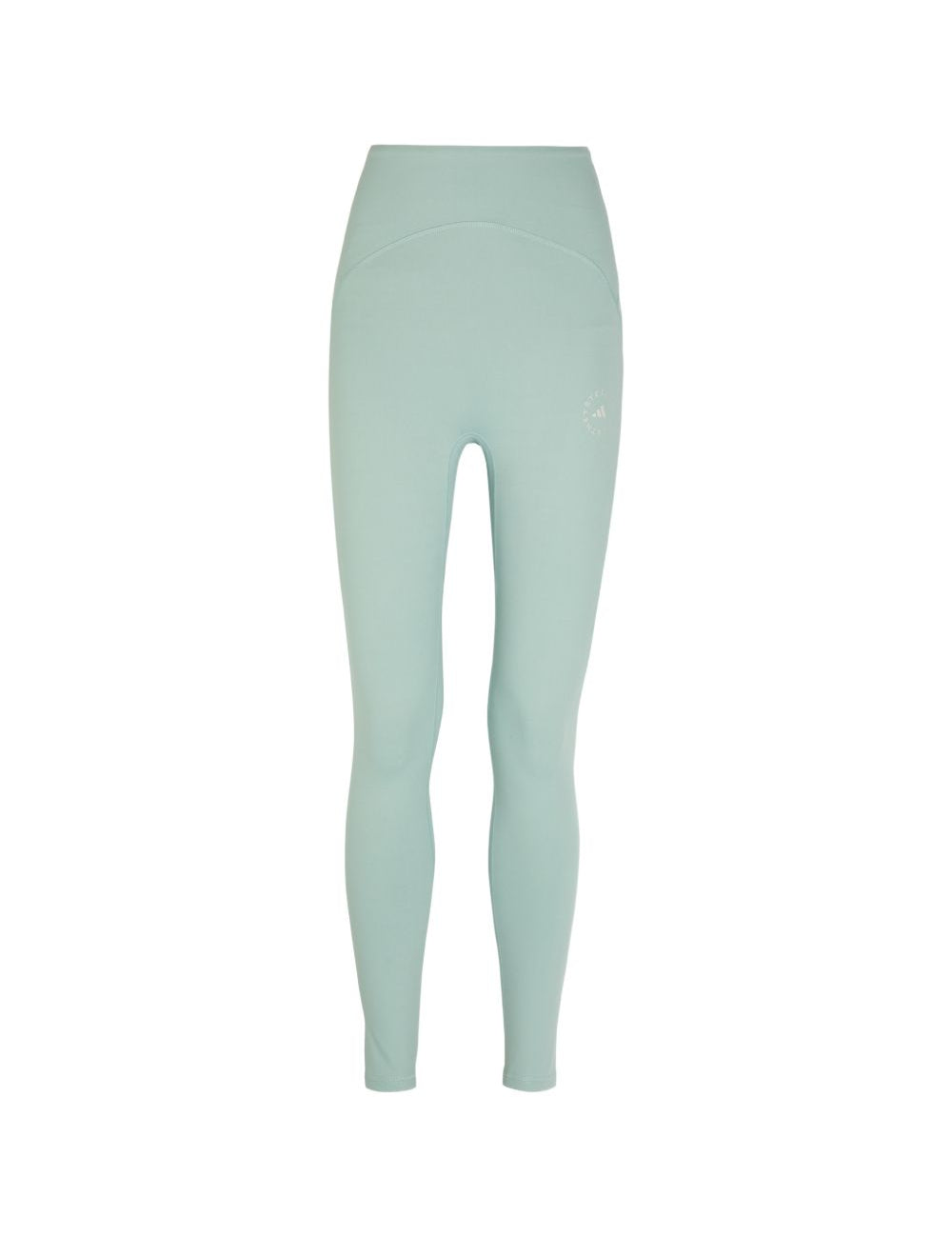 Leggings con logo in verde Adidas by Stella Mc Cartney - donna 