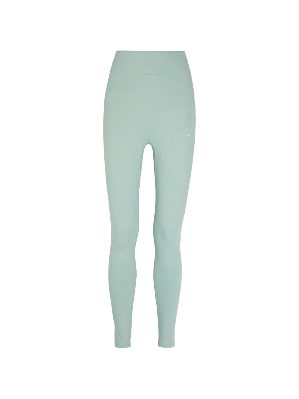 Leggings con logo in verde Adidas by Stella Mc Cartney - donna 