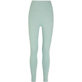 Leggings con logo in verde Adidas by Stella Mc Cartney - donna 