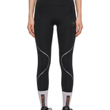 Leggings a vita alta in nero Adidas by stella MC Cartney - donna 