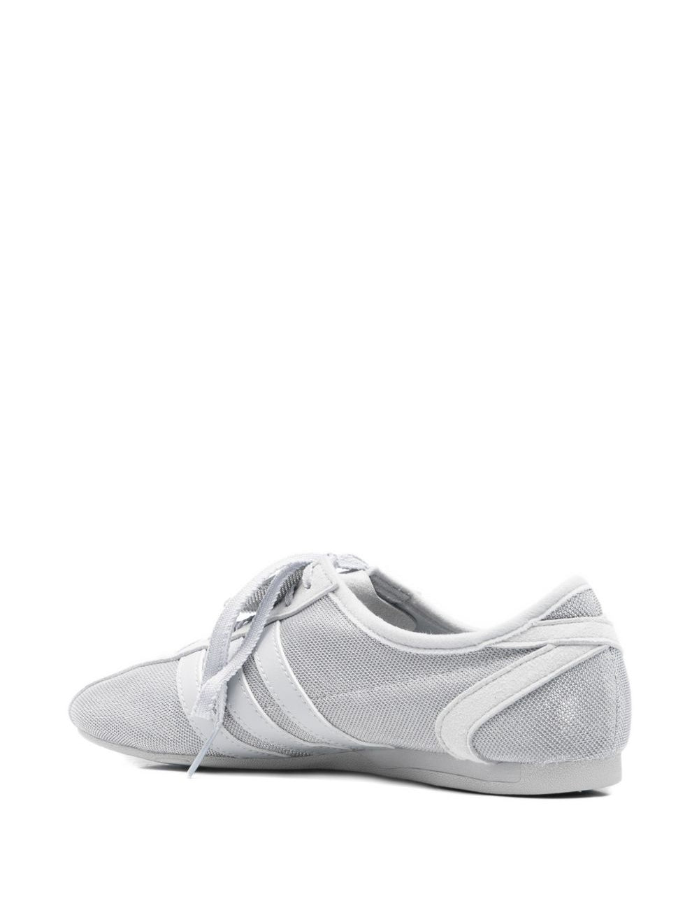 Sneakers con lacci metallizzati in grigio Adidas by stella mc cartney - donna 