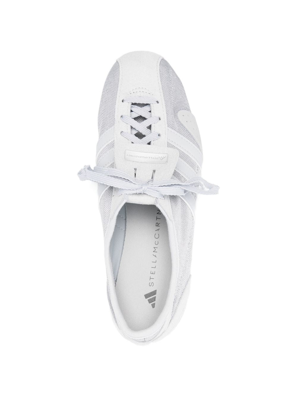 Sneakers con lacci metallizzati in grigio Adidas by stella mc cartney - donna 