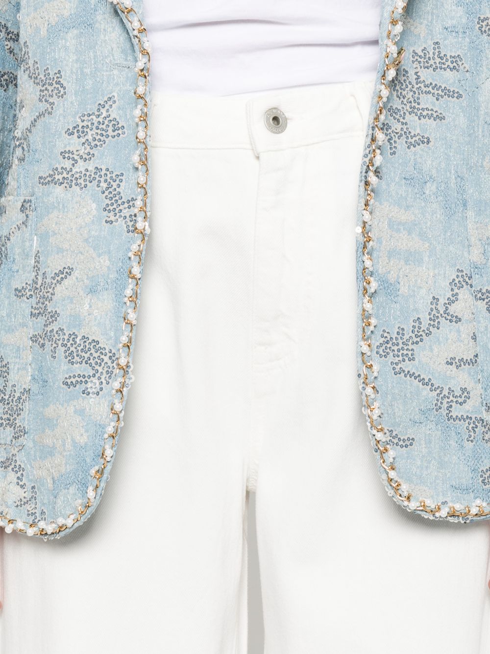 Jeans con logo Helsinki in bianco Ag jeans - donna 
