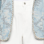 Jeans con logo Helsinki in bianco Ag jeans - donna 