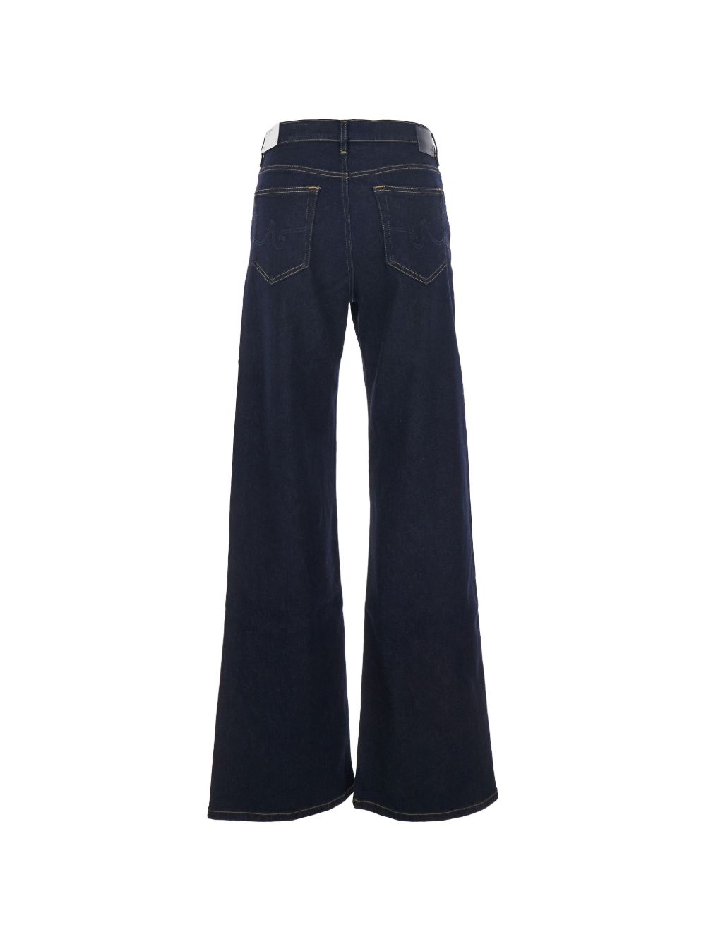 Jeans in cotone a gamba larga in blu Ag jeans - donna 