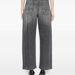 Jeans con toppa e logo Hattie in grigio Ag jeans - donna 