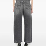 Jeans con toppa e logo Hattie in grigio Ag jeans - donna 