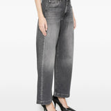 Jeans con toppa e logo Hattie in grigio Ag jeans - donna 