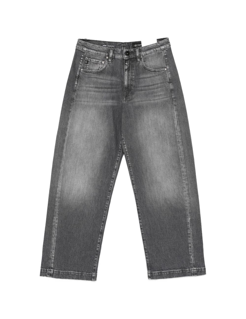 Jeans con toppa e logo Hattie in grigio Ag jeans - donna 