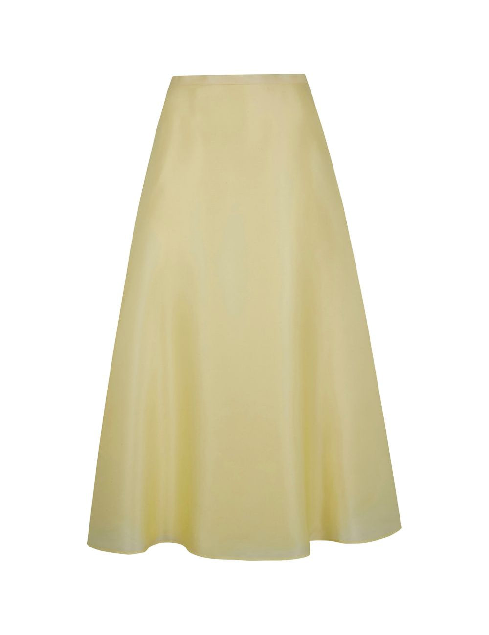 Gonna svasata in seta in giallo Alberta Ferretti - donna 