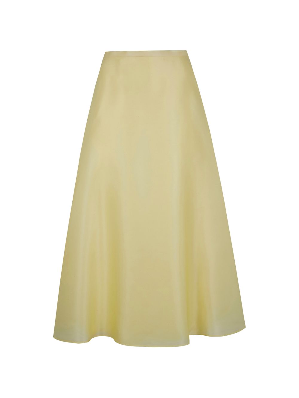 Gonna svasata in seta in giallo Alberta Ferretti - donna 