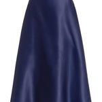 Gonna midi in seta in blu Alberta Ferretti - donna 