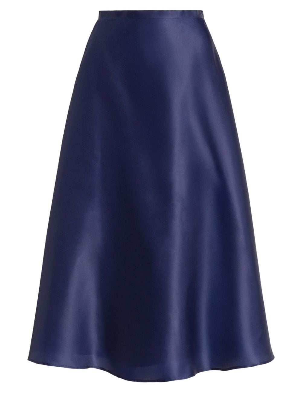 Gonna midi in seta in blu Alberta Ferretti - donna 