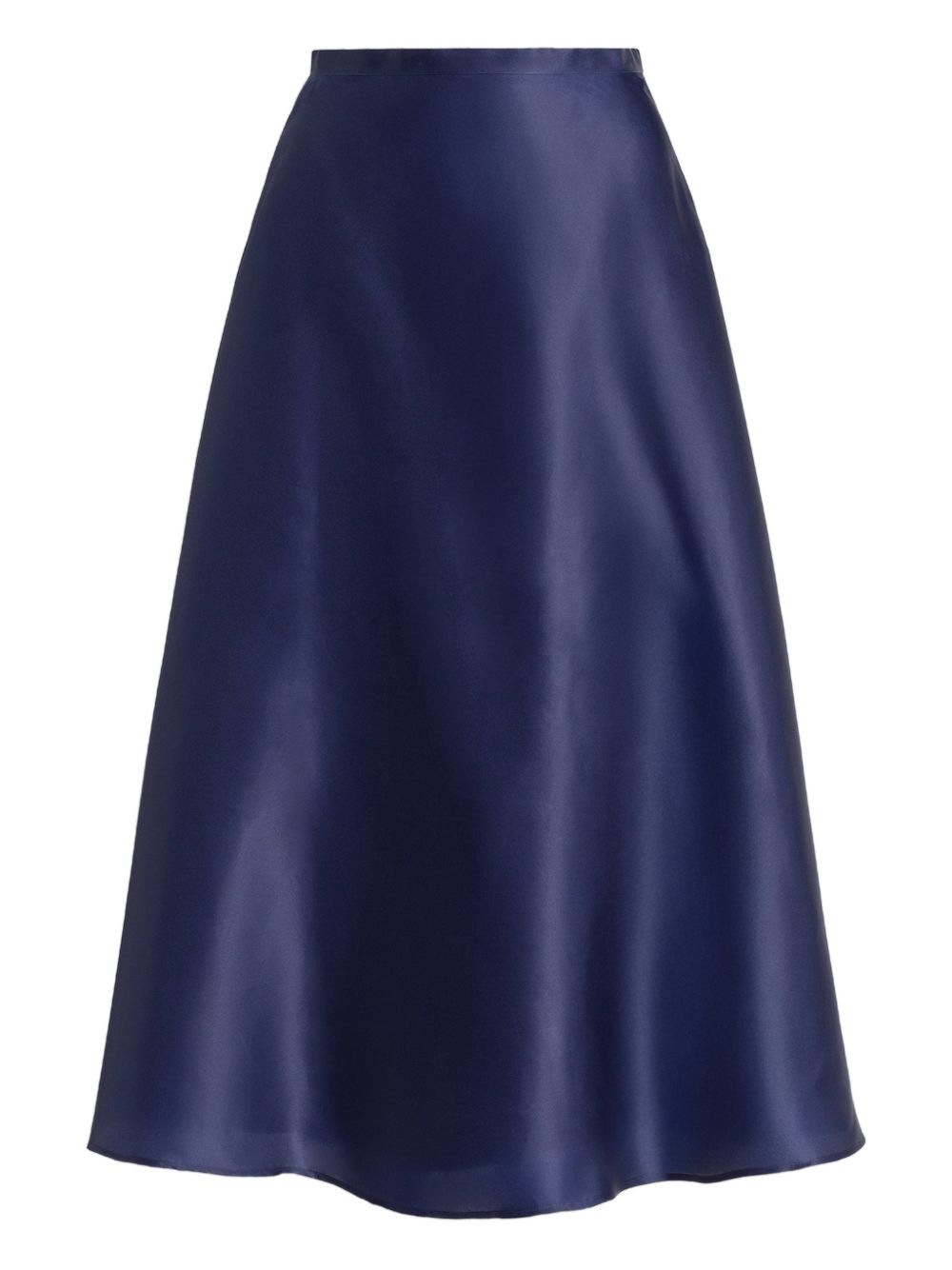 Gonna midi in seta in blu Alberta Ferretti - donna 