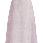 Gonna midi a fiori in viola Alberta Ferretti - donna 