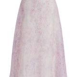 Gonna midi a fiori in viola Alberta Ferretti - donna 