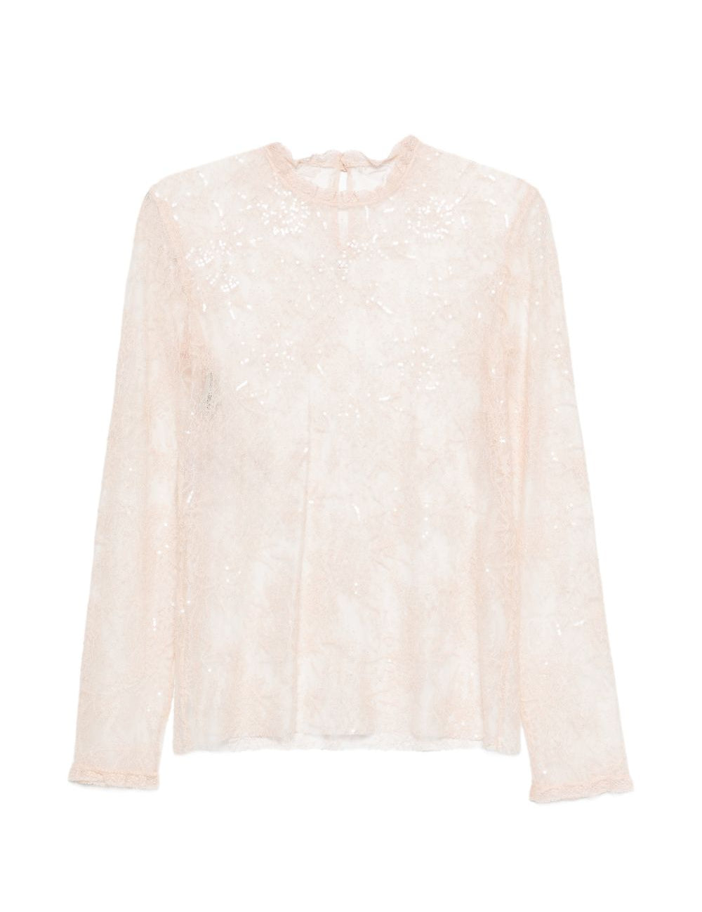 Top in pizzo rosa Alberta Ferretti - donna 