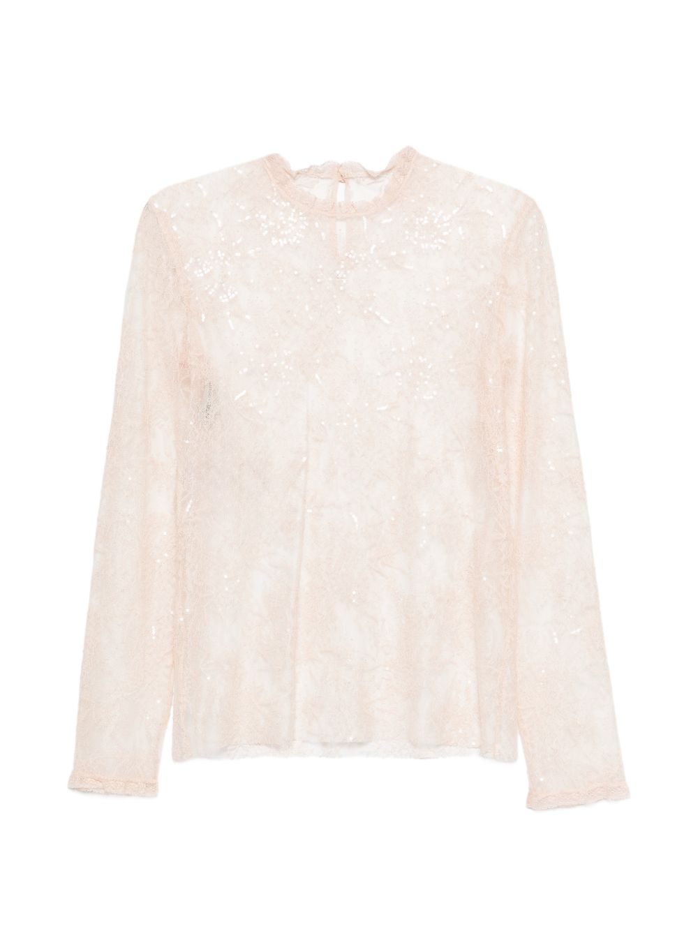 Top in pizzo rosa Alberta Ferretti - donna 