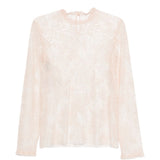 Top in pizzo rosa Alberta Ferretti - donna 