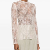 Top in pizzo rosa Alberta Ferretti - donna 