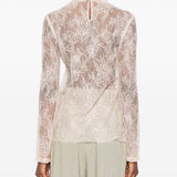 Top in pizzo rosa Alberta Ferretti - donna 