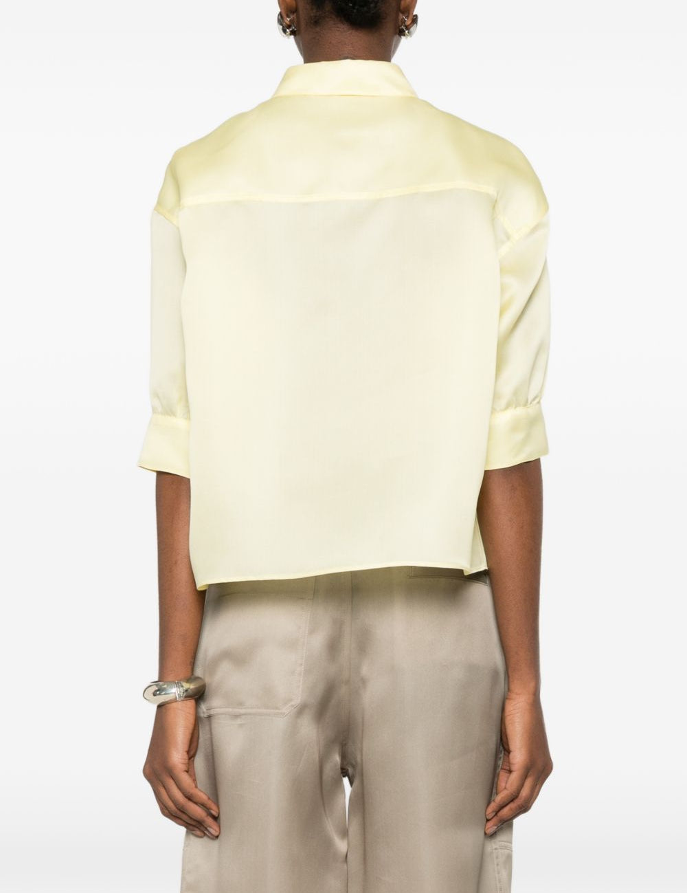 Camicia con maniche 3/4 in giallo Alberta Ferretti - donna 