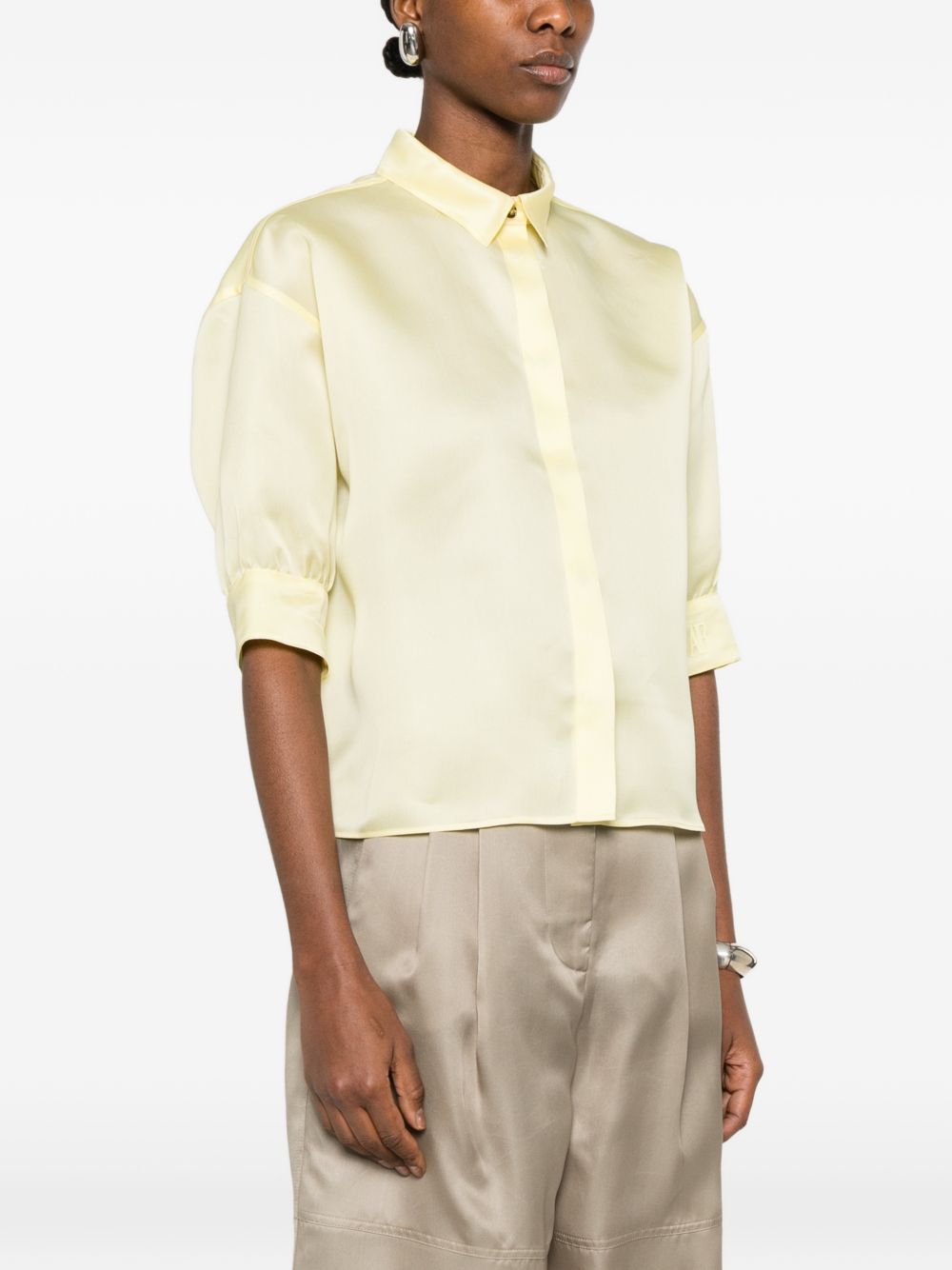 Camicia con maniche 3/4 in giallo Alberta Ferretti - donna 