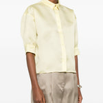 Camicia con maniche 3/4 in giallo Alberta Ferretti - donna 