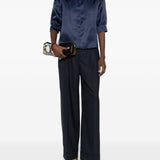 Camicia a maniche corte in blu Alberta Ferretti - donna 