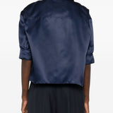 Camicia a maniche corte in blu Alberta Ferretti - donna 