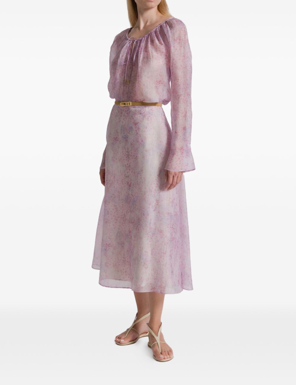 Blusa a fiori in rosa Alberta Ferretti - donna 