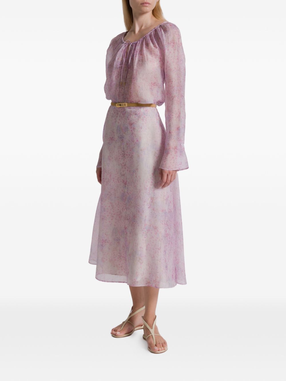 Blusa a fiori in rosa Alberta Ferretti - donna 