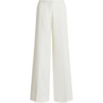 Pantaloni a gamba ampa in avorio Alberta Ferretti - donna 