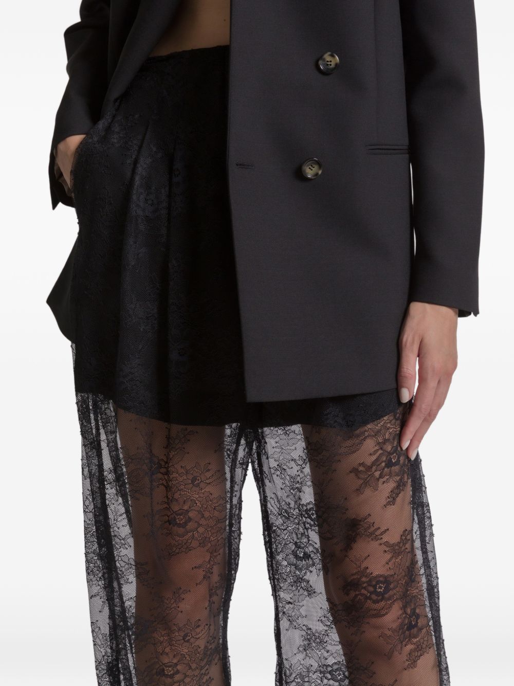 Pantaloni in pizzo in nero Alberta ferretti - donna 