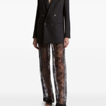 Pantaloni in pizzo in nero Alberta ferretti - donna 