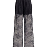 Pantaloni in pizzo in nero Alberta ferretti - donna 