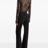 Pantaloni con piega stirata in nero Alberta ferretti - donna 
