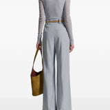 Pantaloni con piega stirata in celeste Alberta ferretti - donna 