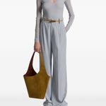 Pantaloni con piega stirata in celeste Alberta ferretti - donna 