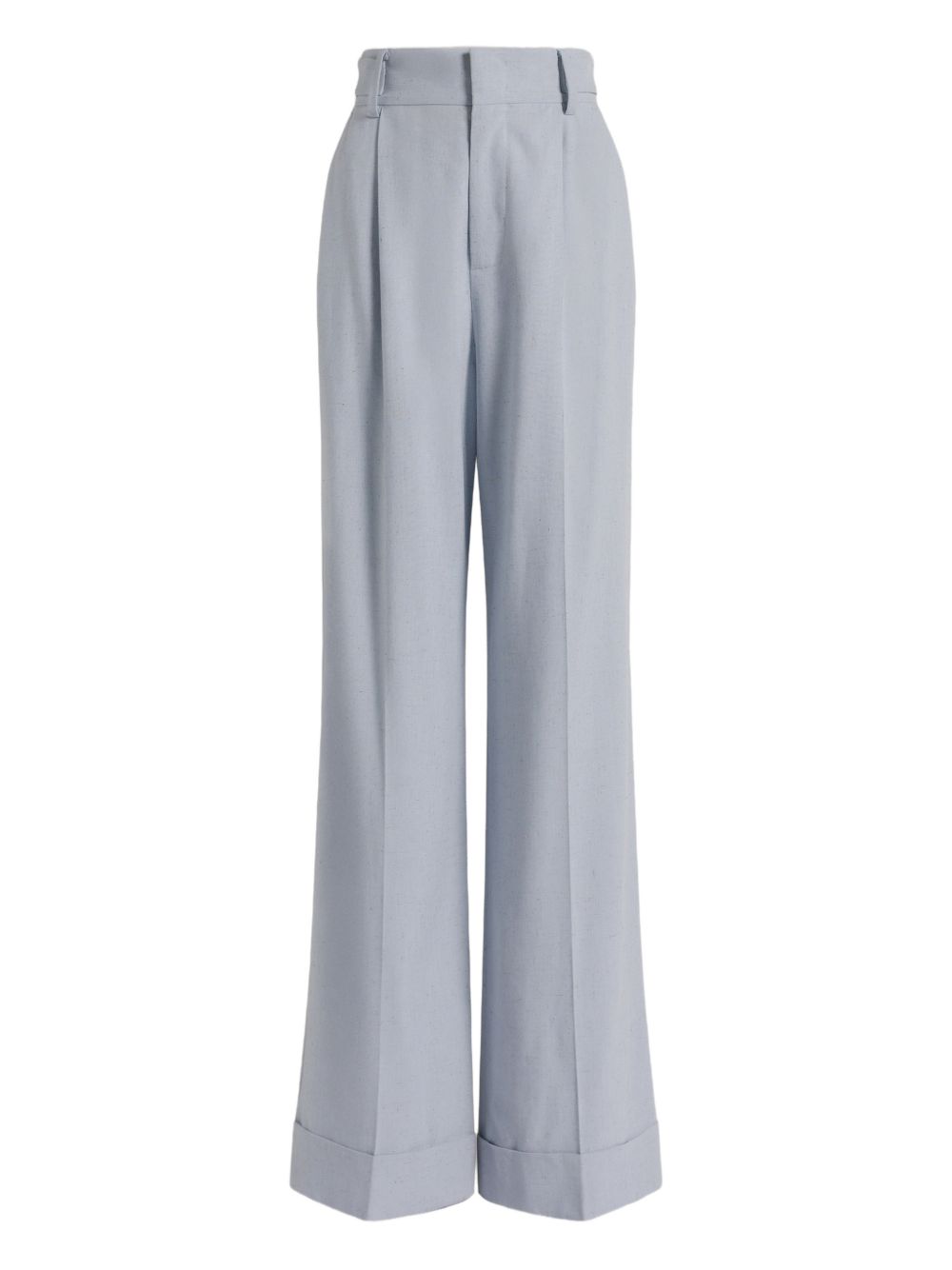 Pantaloni con piega stirata in celeste Alberta ferretti - donna 