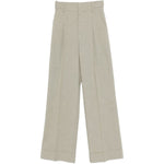 Pantaloni con pinces in beige Alberta Ferretti - donna 