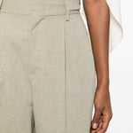 Pantaloni con pinces in beige Alberta Ferretti - donna 