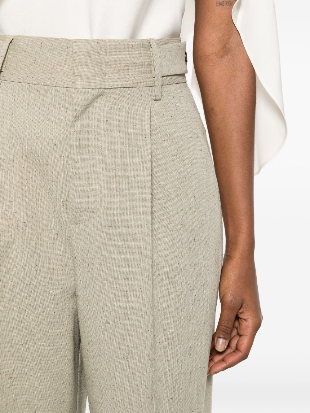 Pantaloni con pinces in beige Alberta Ferretti - donna 