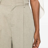 Pantaloni con pinces in beige Alberta Ferretti - donna 