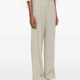 Pantaloni con pinces in beige Alberta Ferretti - donna 