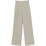 Pantaloni con pinces in beige Alberta Ferretti - donna 