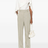Pantaloni con pinces in beige Alberta Ferretti - donna 
