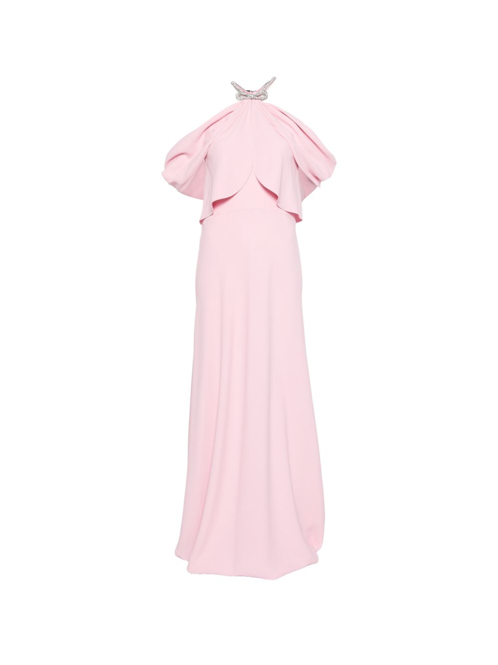 Abito lungo con scollo all'americana in rosa Alberta Ferretti - donna 