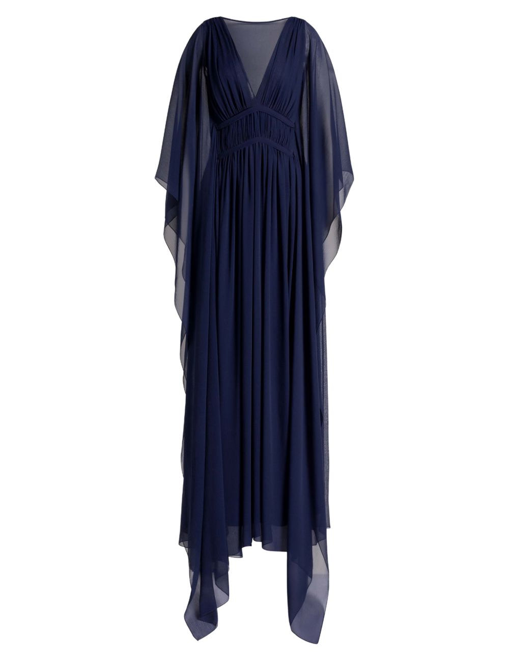 Abito lungo con scollo a V in blu Alberta ferretti - donna 